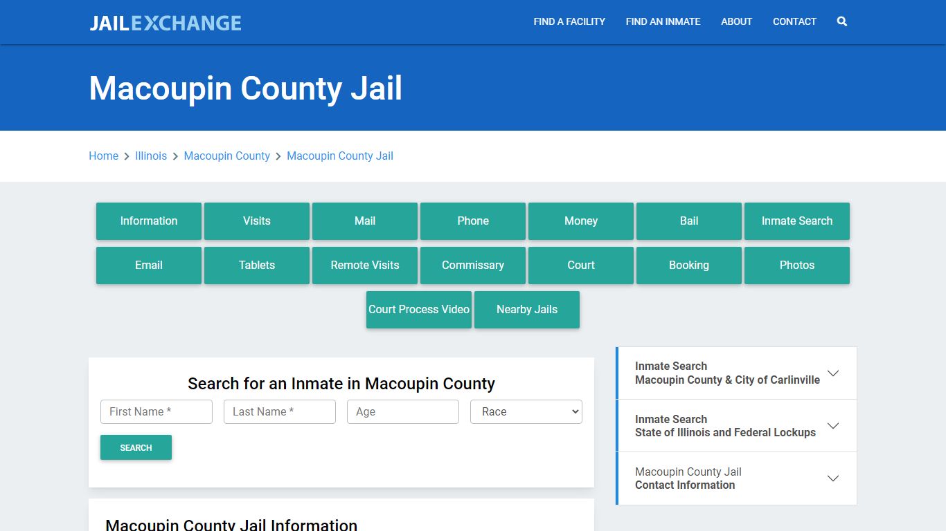 Macoupin County Jail Roster Lookup, IL, Inmate Search